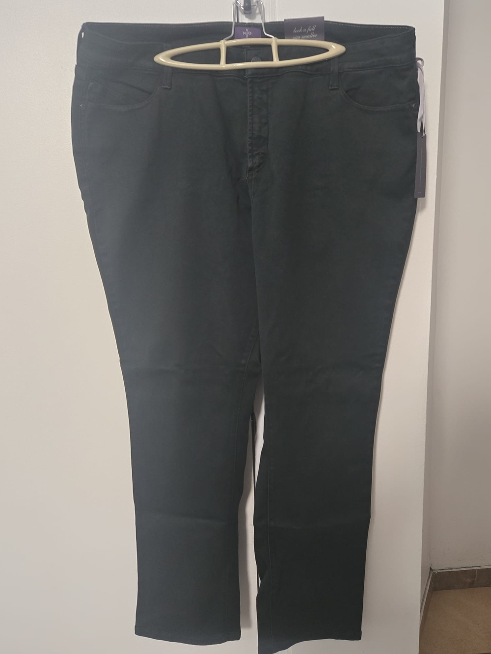 NWT NYDJ Alina Legging Pants Alpine Dark Green New In Packaging Size 20W, 22W
